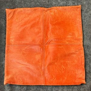 Leather Pottery Barn Pillow Cover